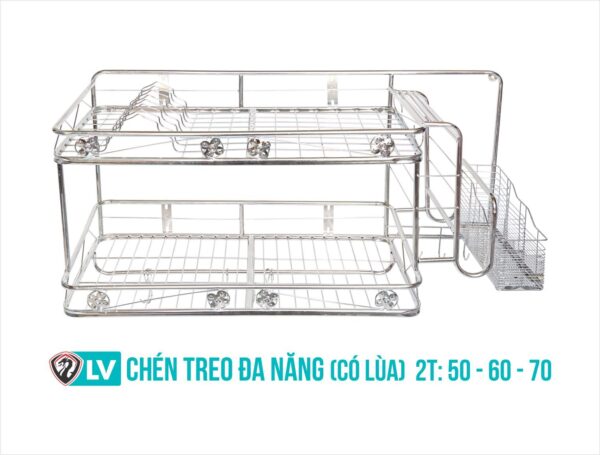 Chén treo đa năng (có lùa) 2 tầng: 50-60-70